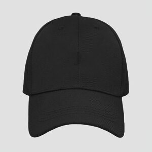 Casquette noire 6 panneaux personnalisé