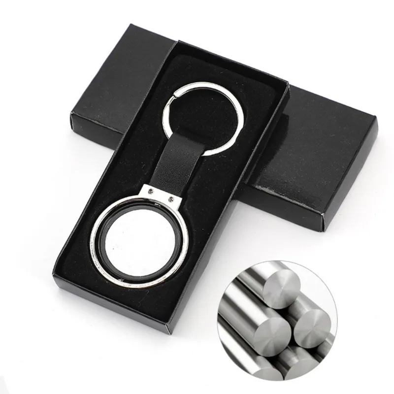 Porte-clés rotatif avec pointeur blanc et roue de document rotatif, porte- clés complémentaire pour artiste