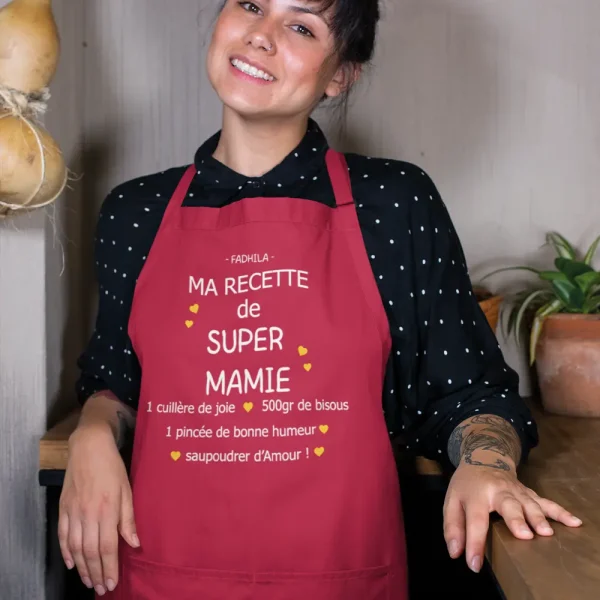 Tablier Ma Recette de Super Mamie