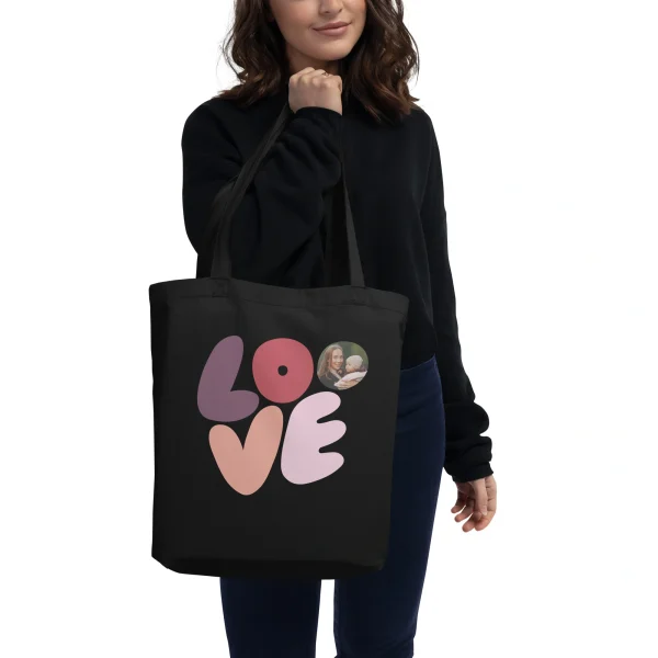 Tote Bag “LOVE” – Personnalisable avec photo