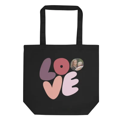 Tote Bag “LOVE” – Personnalisable avec photo