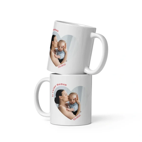 Mug “Je t’aime maman – Photo personnalisée