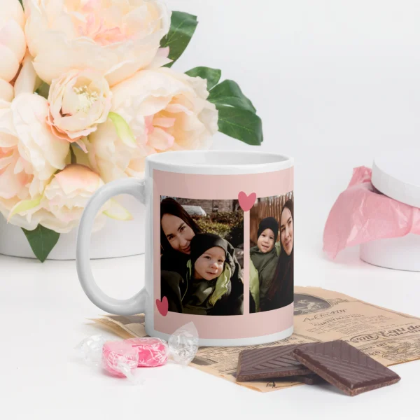 Mug “Spécial Maman” – 3 Photos personnalisées pour la Fête des Mères