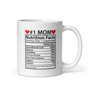 Mug “Mom Nutrition Facts” – Édition spéciale Fête des Mères
