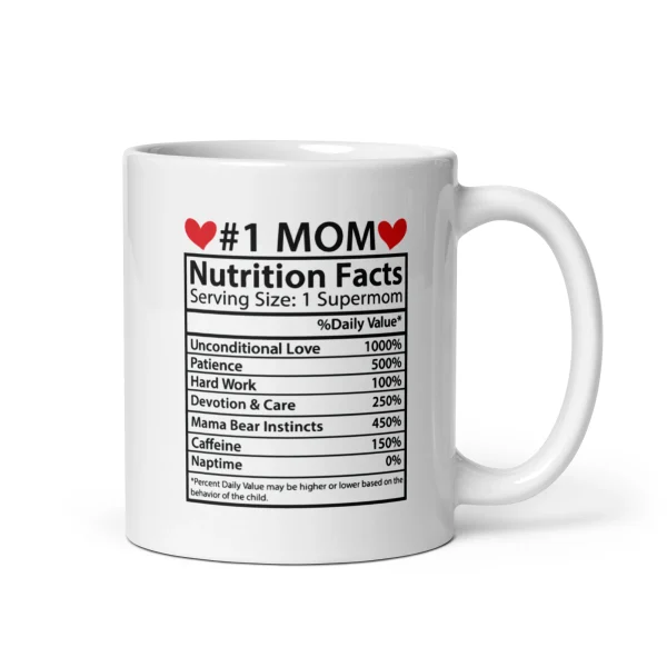 Mug “Mom Nutrition Facts” – Édition spéciale Fête des Mères
