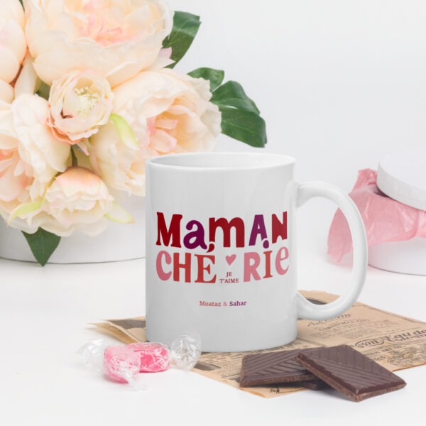 Mug “Maman Chérie” – Cadeau personnalisable Fête des Mères