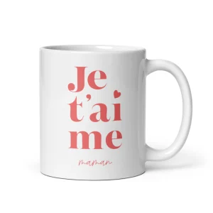 Mug “Je t’aime maman” – Cadeau tendre pour la Fête des Mères