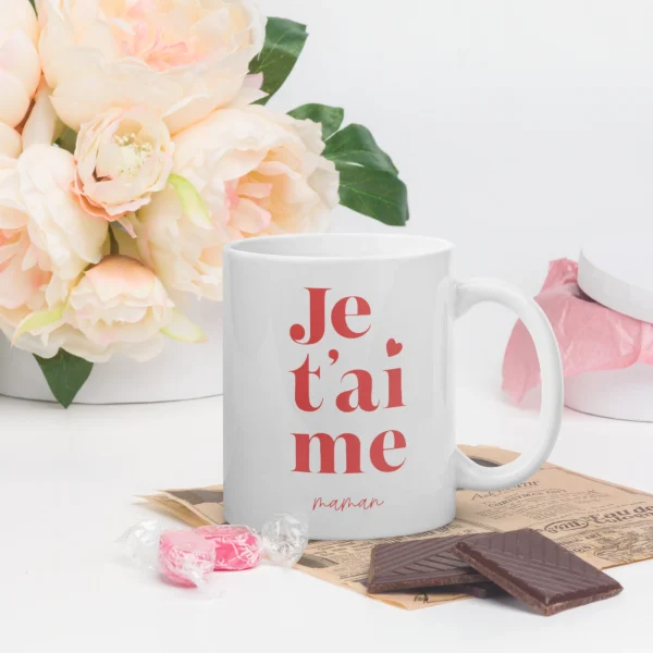 Mug “Je t’aime maman” – Cadeau tendre pour la Fête des Mères