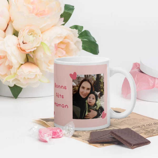 Mug “Spécial Maman” – 3 Photos personnalisées pour la Fête des Mères